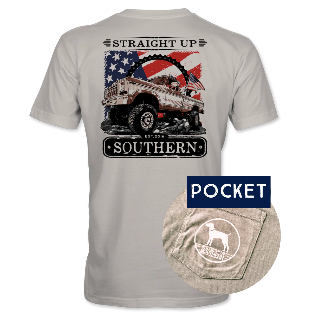 Straight Up Southern Men's Freedom Truck Tee
