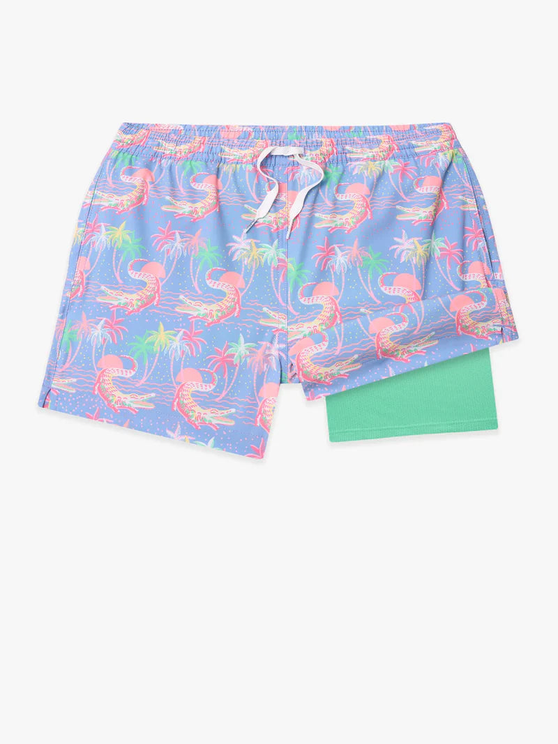 Chubbies Boys Lined Classic Shorter Swim Trunks - The Rock-a-Crocs