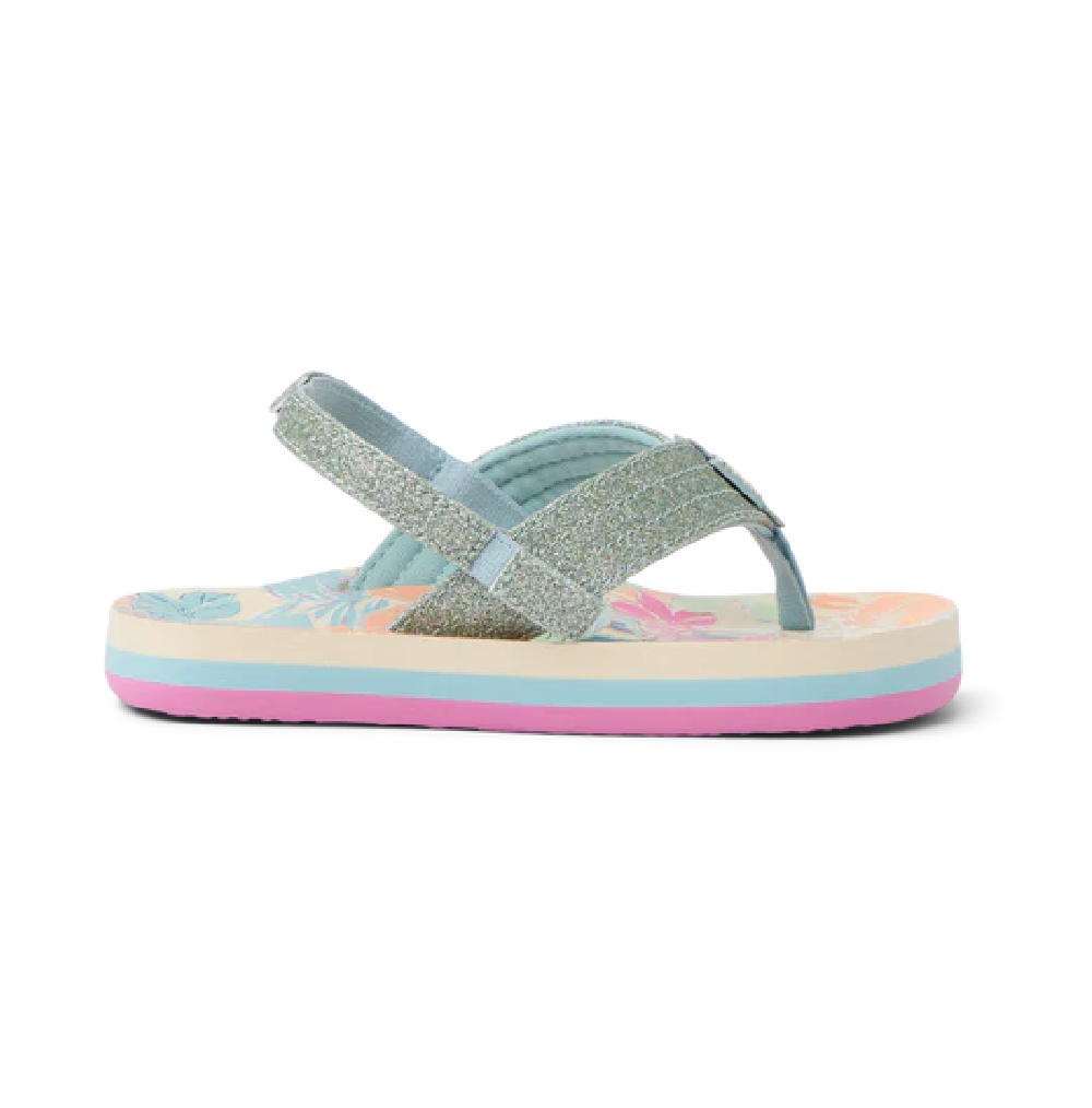 Reef Little Ahi Tropical Floral Sandals