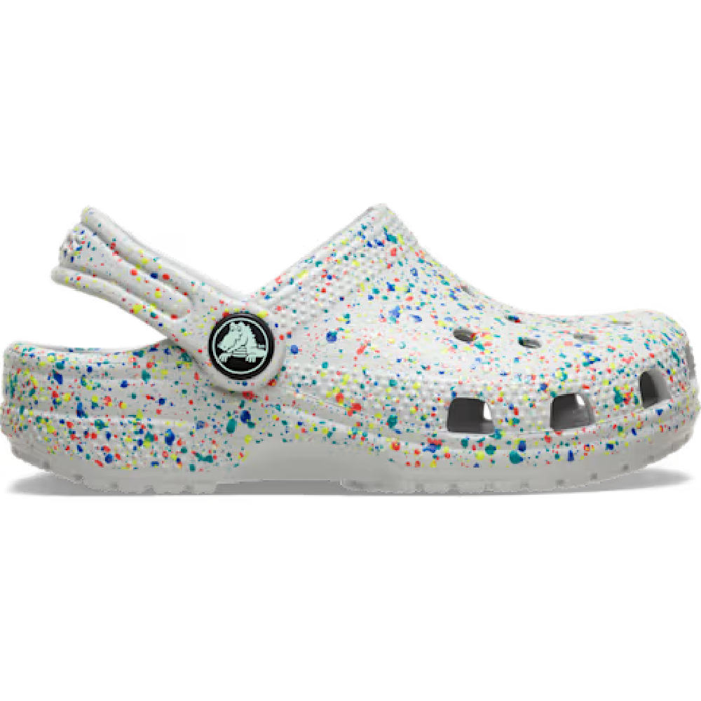 Crocs Kids' Classic Glow Paint Splatter Clog
