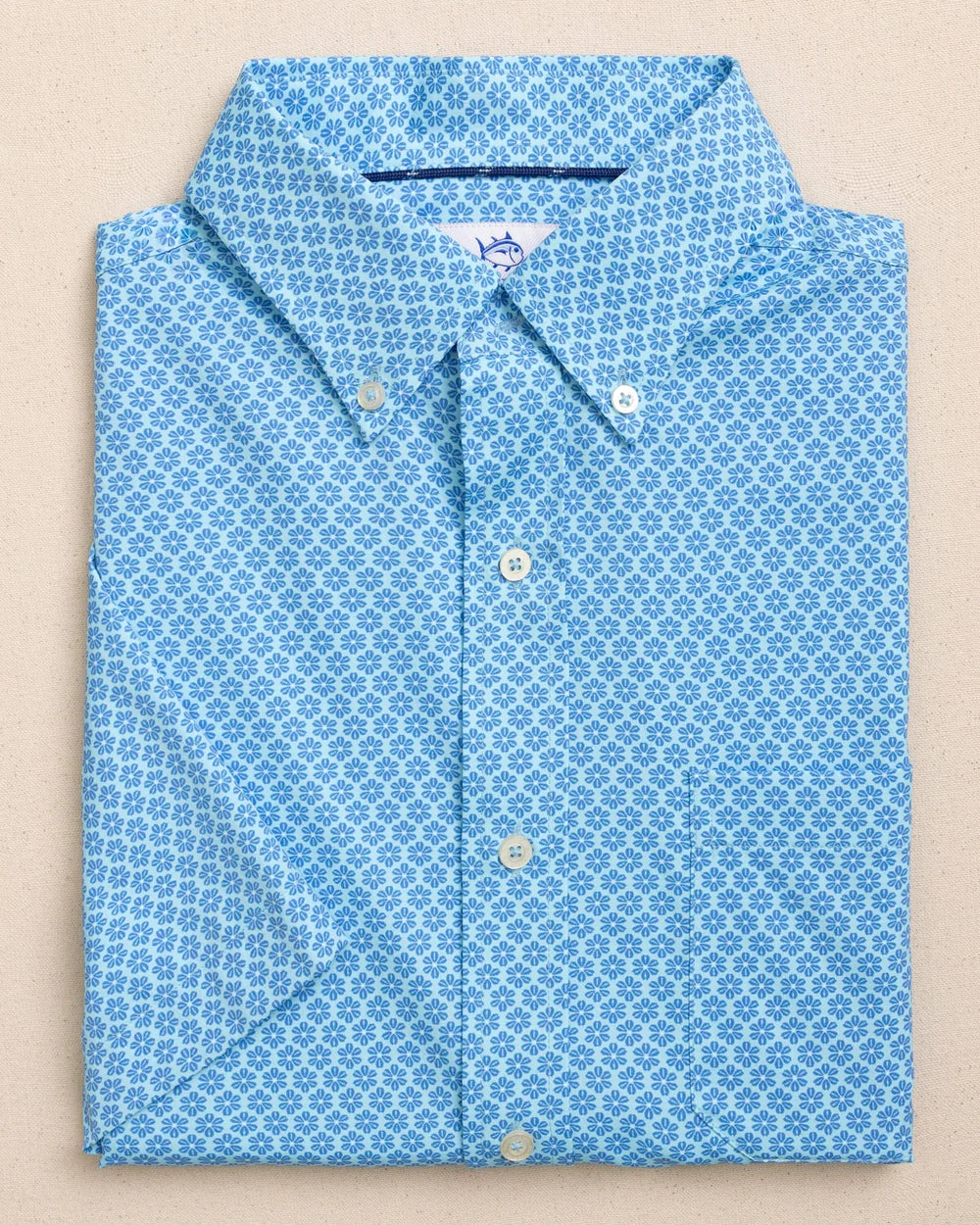 Southern Tide Men's Flower Garden Coastal Breeze® Short Sleeve Sport Shirt