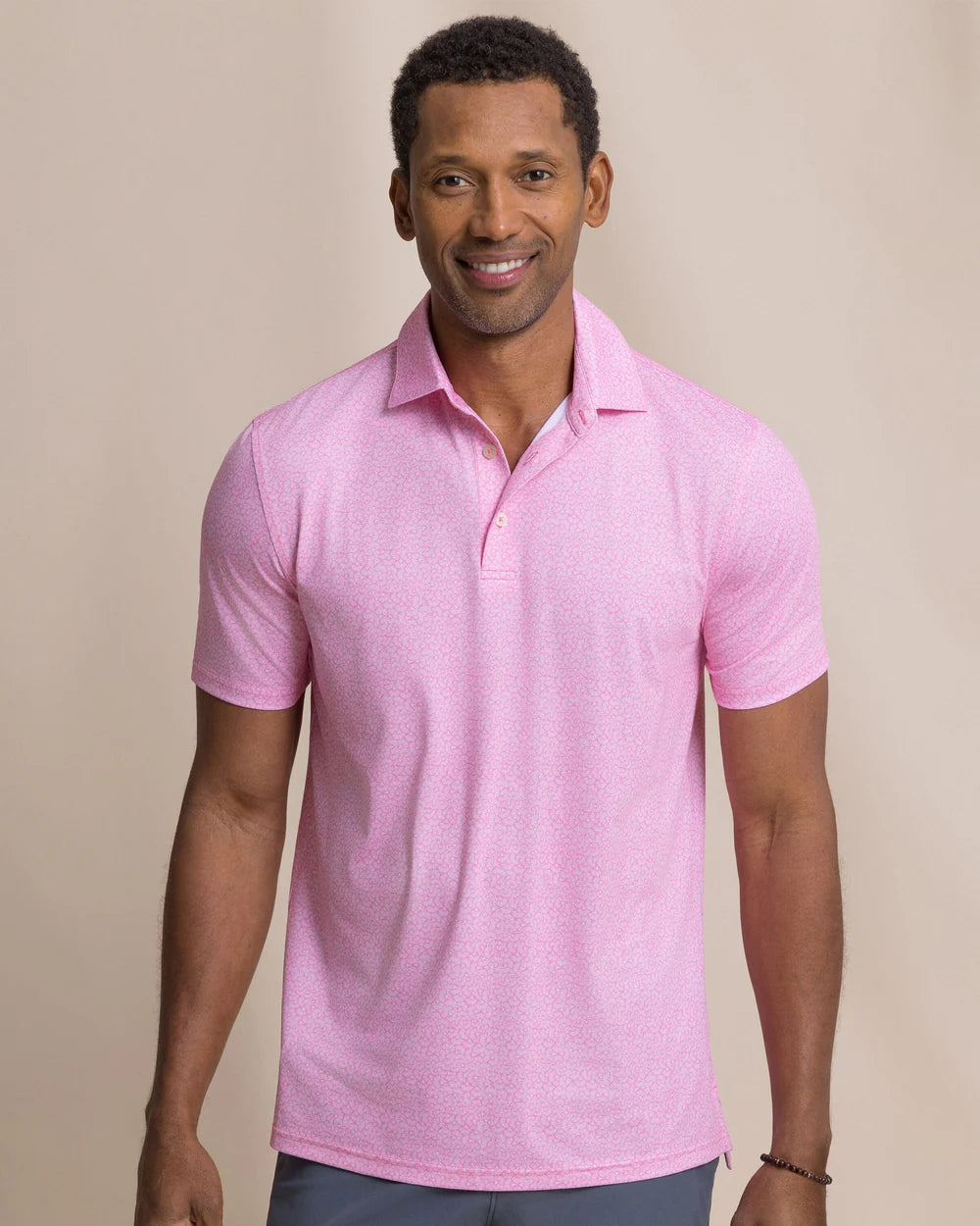 Southern Tide Men's Driver Paradise Shores Printed Polo
