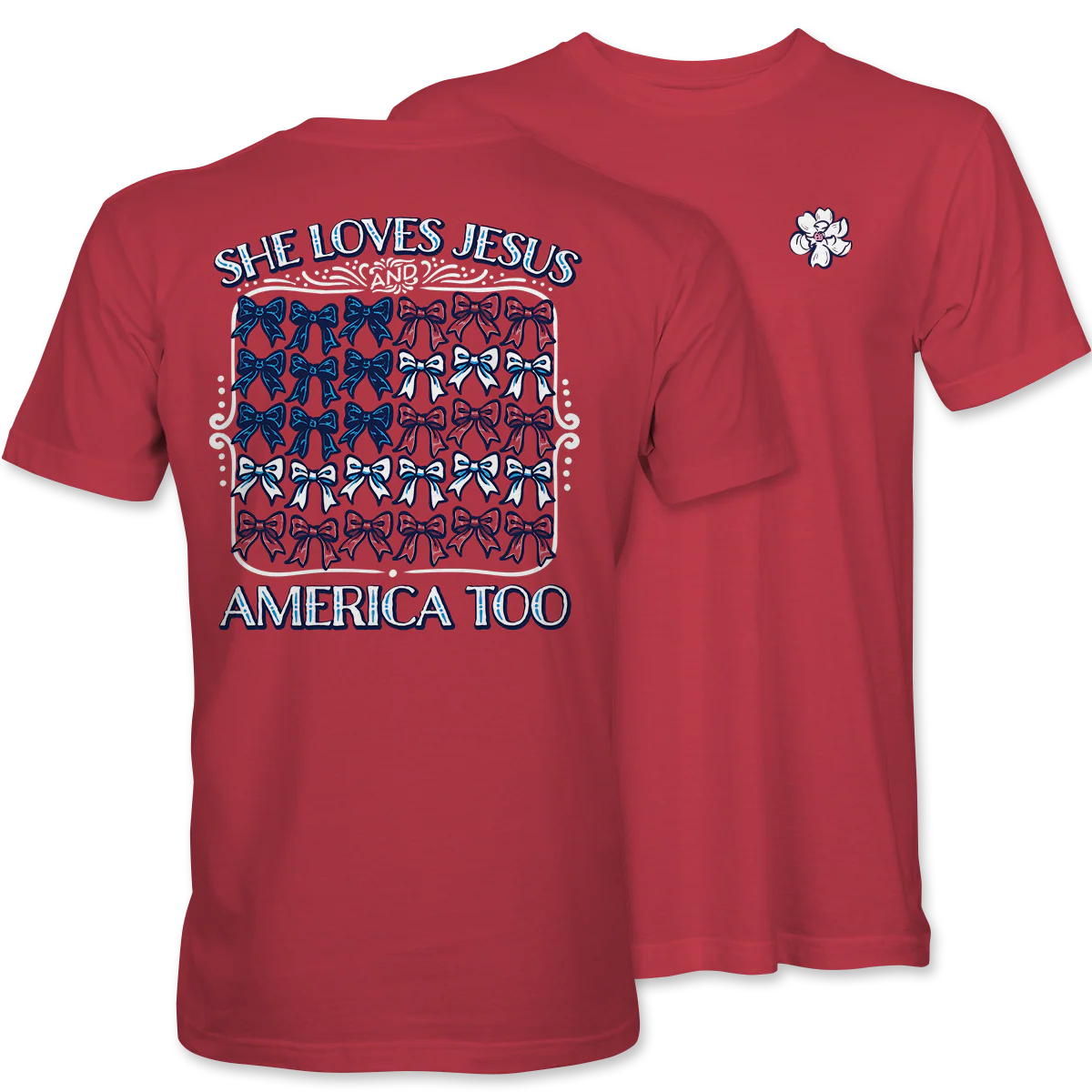 Itsa Girl Thing Women's Jesus & America Tee