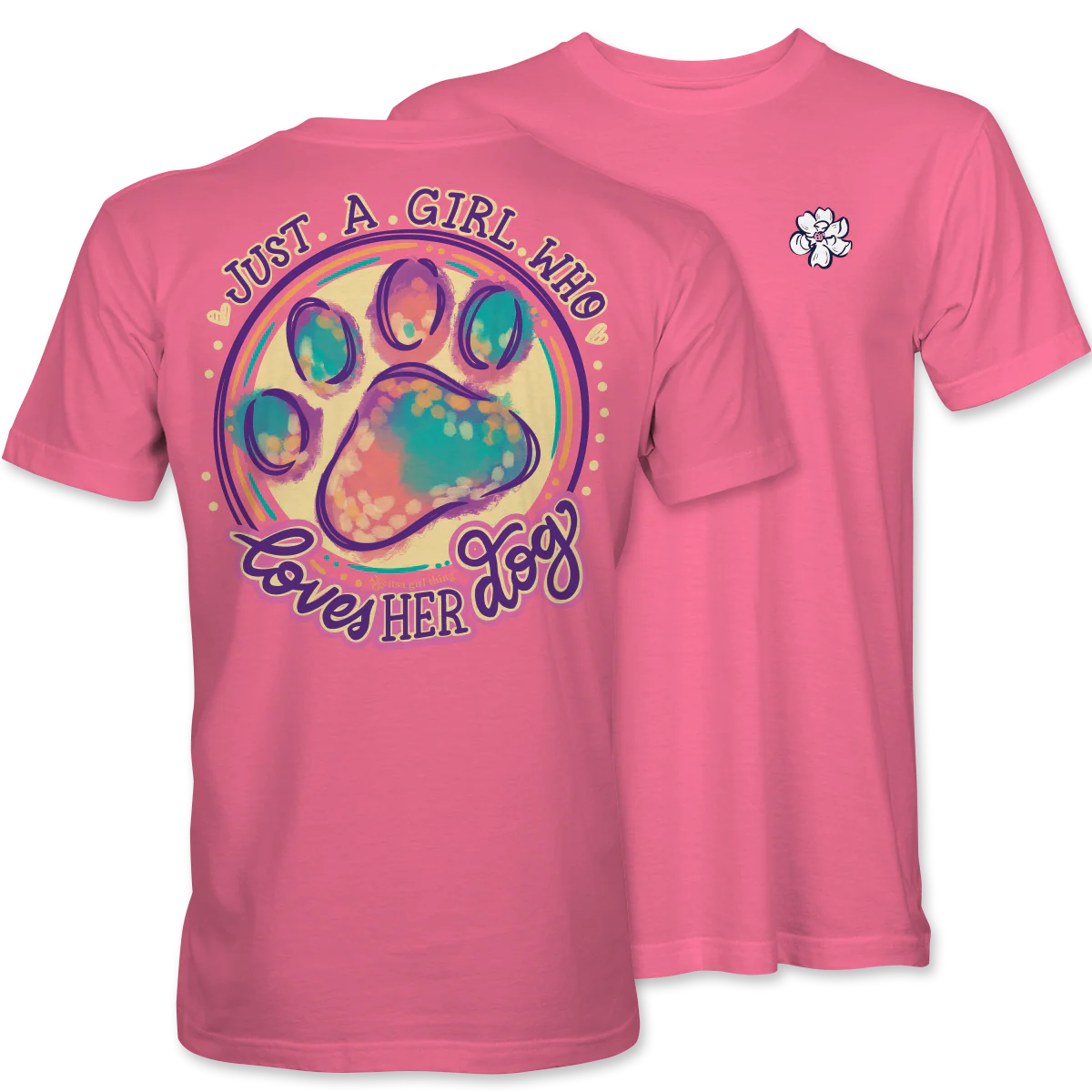 Itsa Girl Thing Women's Just a Girl Loves Dog Tee