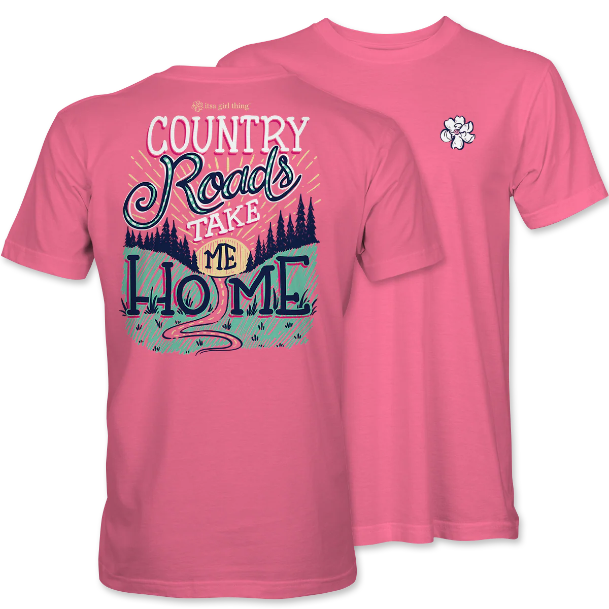 Itsa Girl Thing Women's Country Roads Tee