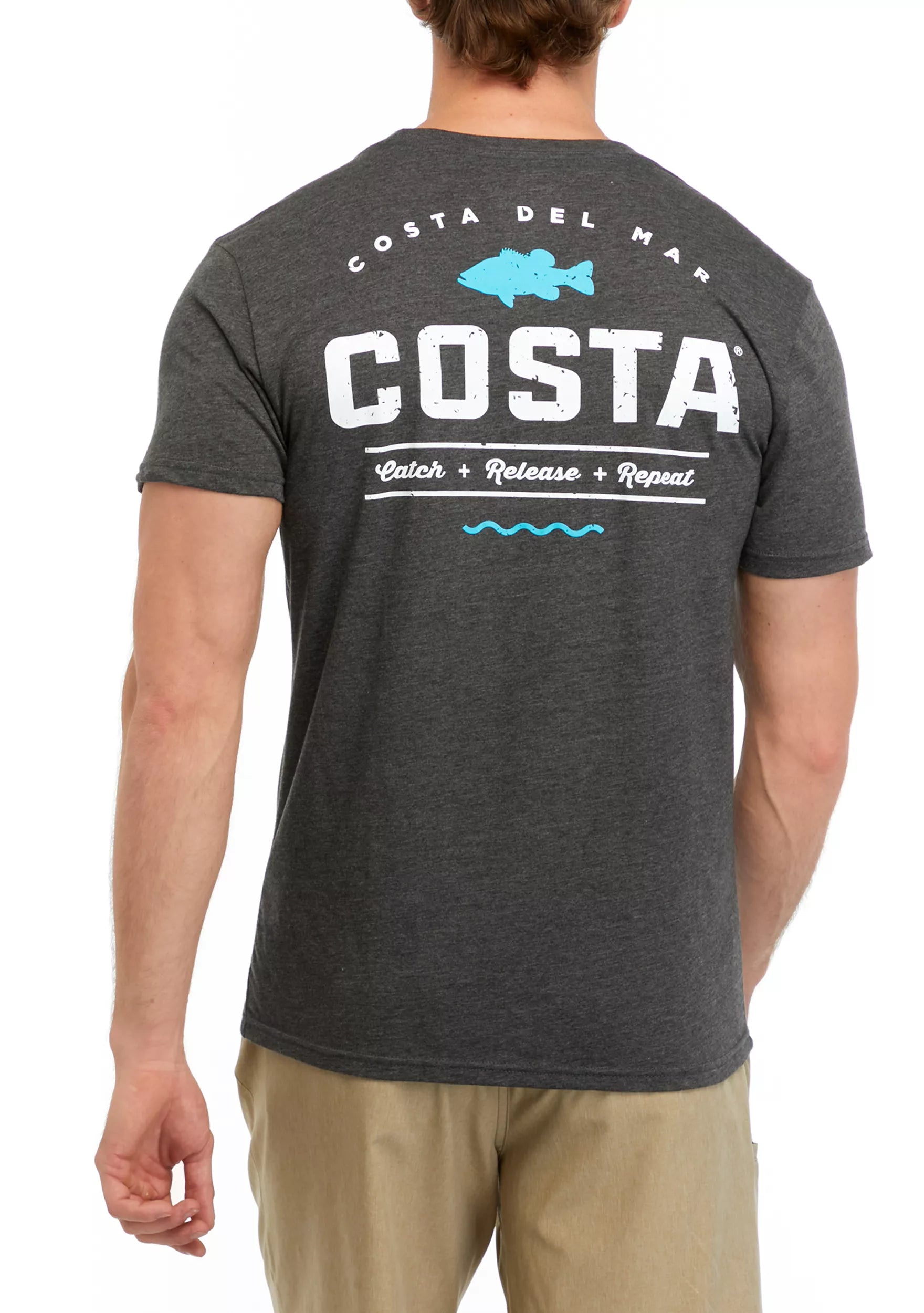 Costa Men's Topwater Tee - Dark Heather