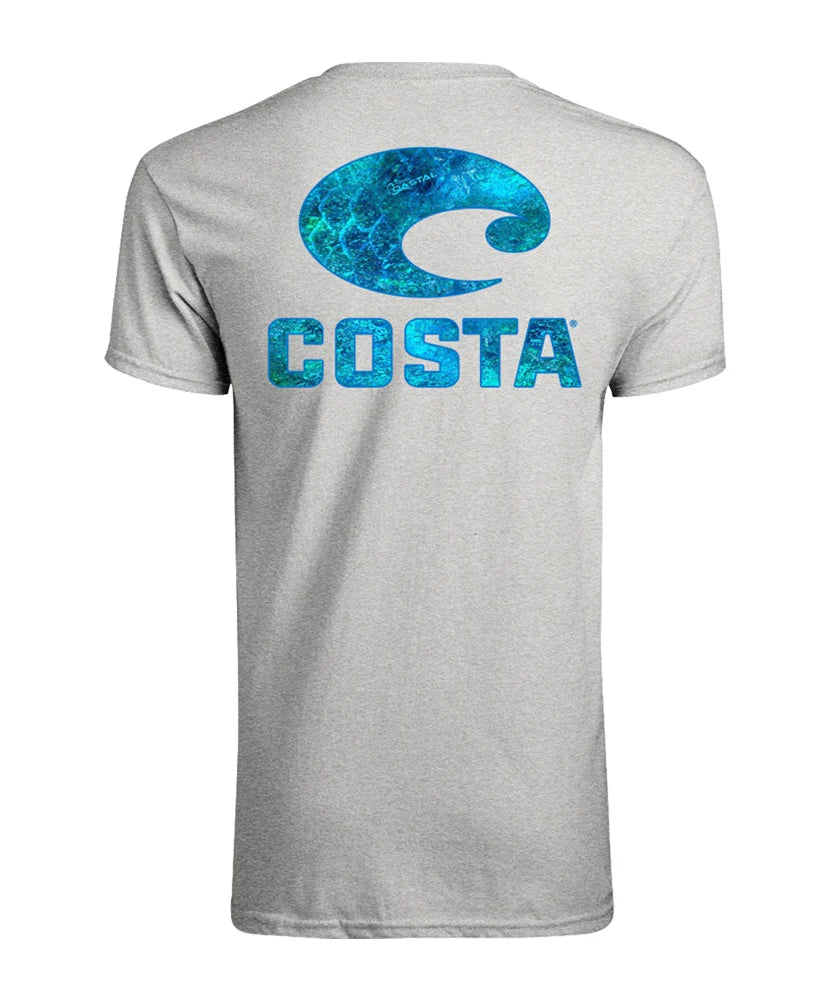 Costa Men's Mossy Oak Coastal Tee - Heather Grey