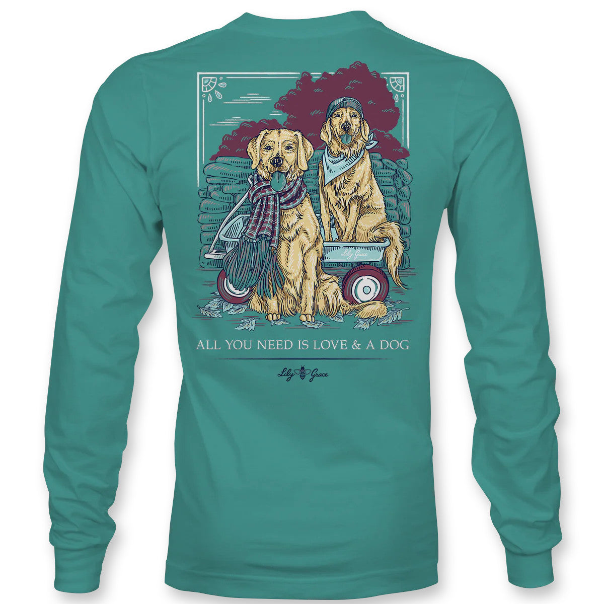 Lily Grace Women's Golden Retrievers Long Sleeve T-Shirt