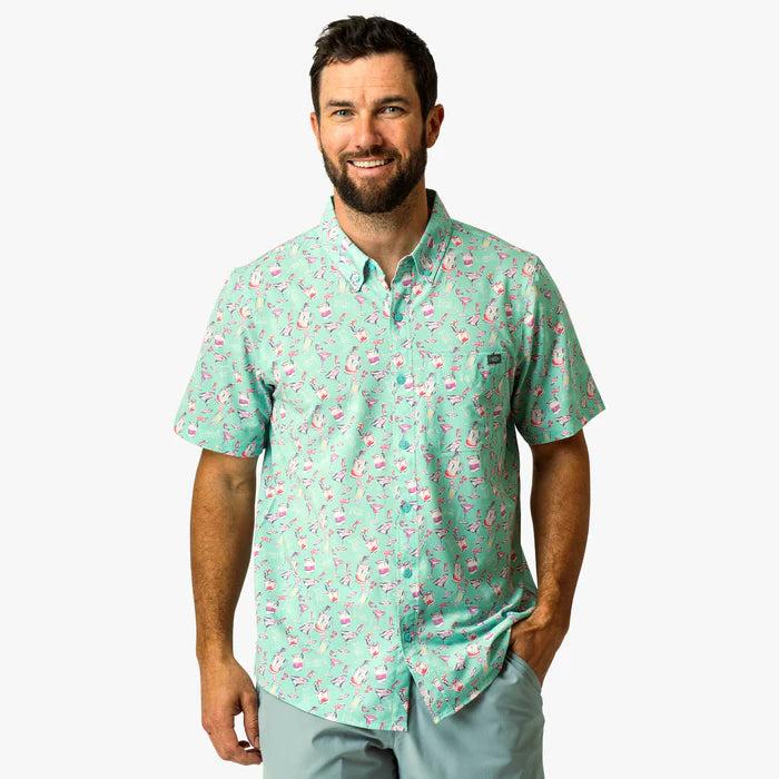 Aftco Boatbar SS Button Down Shirt