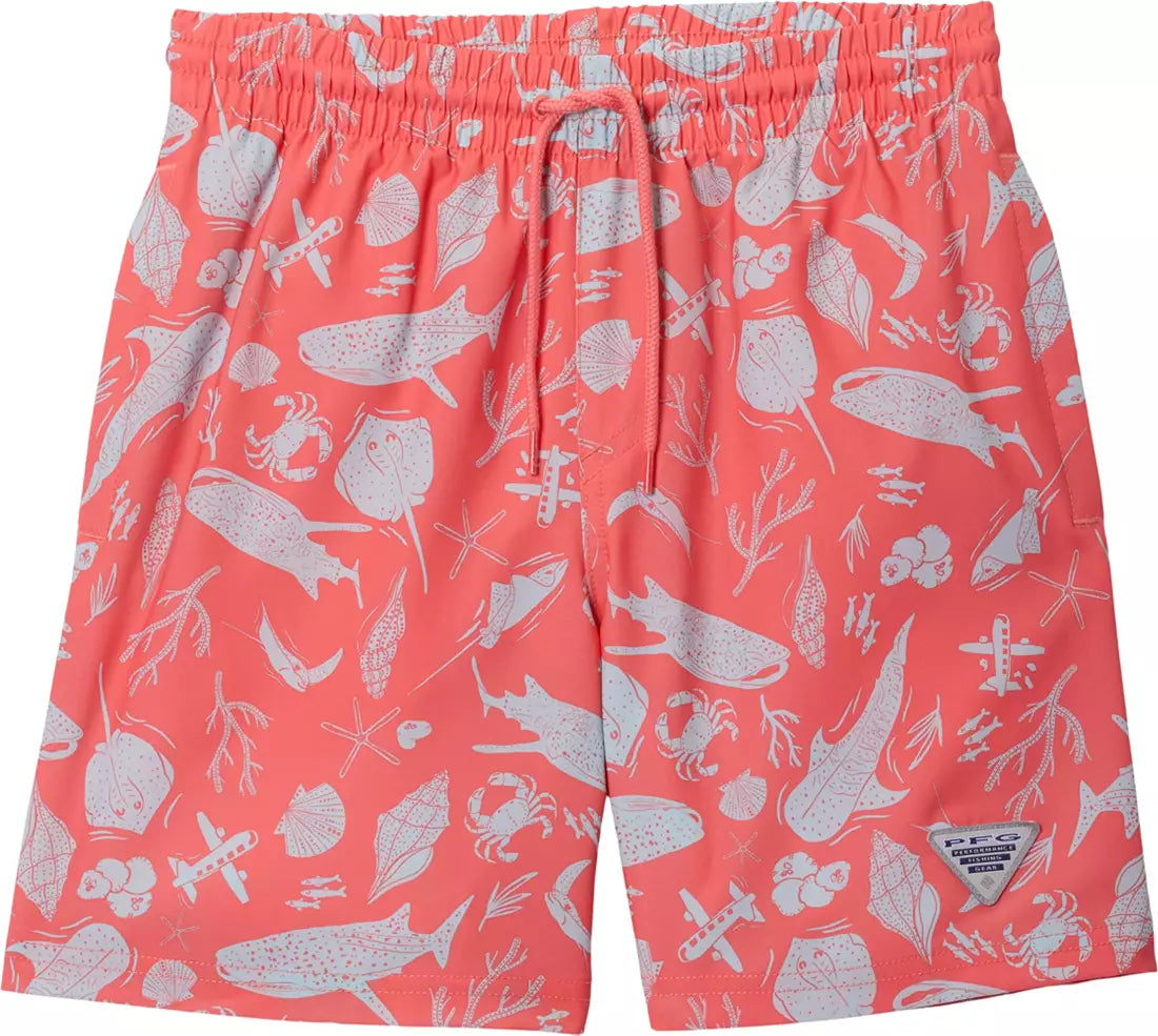 Columbia Boys' PFG Rambler Printed Water Shorts