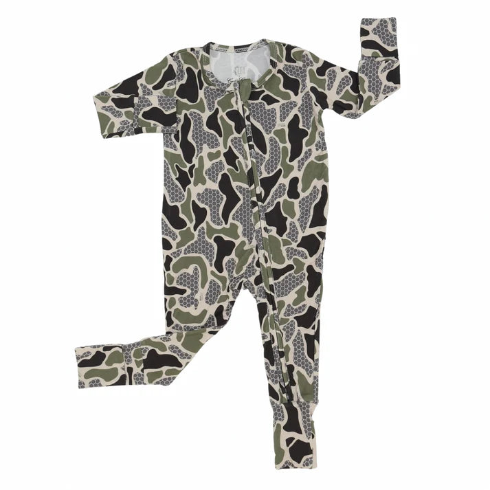 Hamner Hill Infant Boys HHxCC Double Zipper Romper - RVR Camo