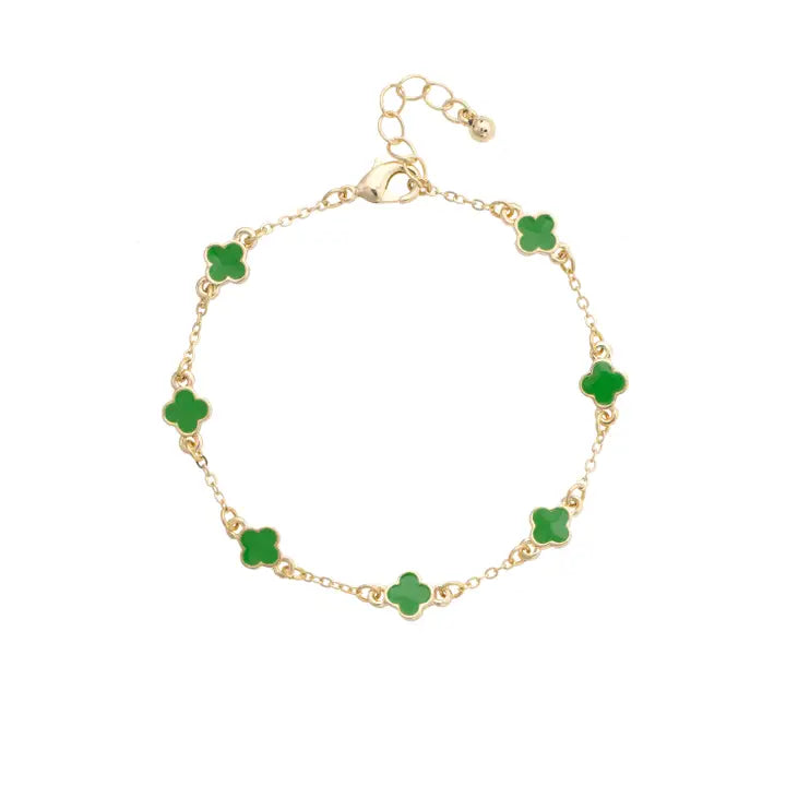 Canvas Margaret Dainty Clover Bracelet