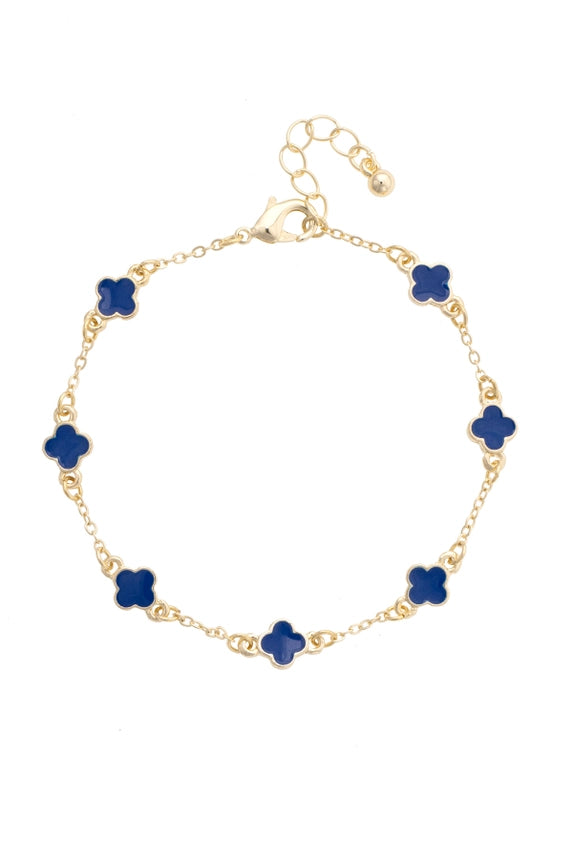 Canvas Margaret Dainty Clover Bracelet