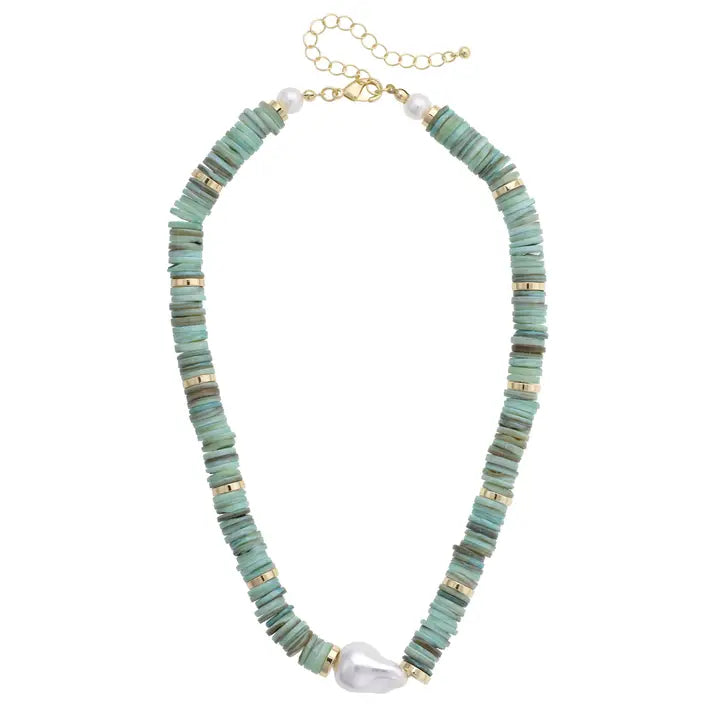 Canvas Leandra Pearl Shell Necklace