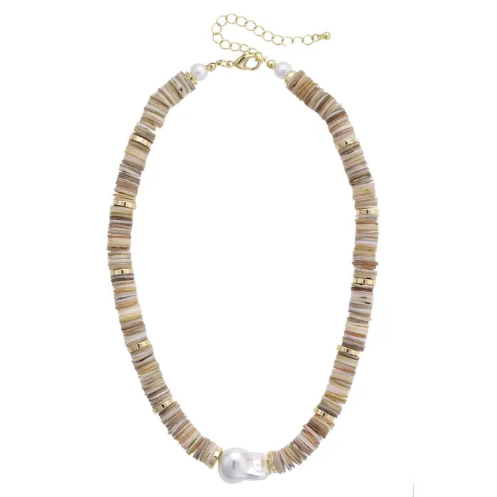 Canvas Leandra Pearl Shell Necklace