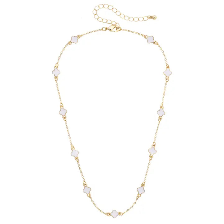 Canvas Margaret Dainty Clover Necklace
