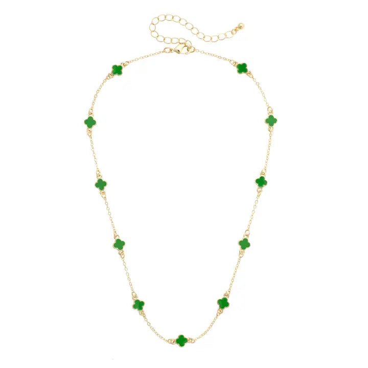 Canvas Margaret Dainty Clover Necklace