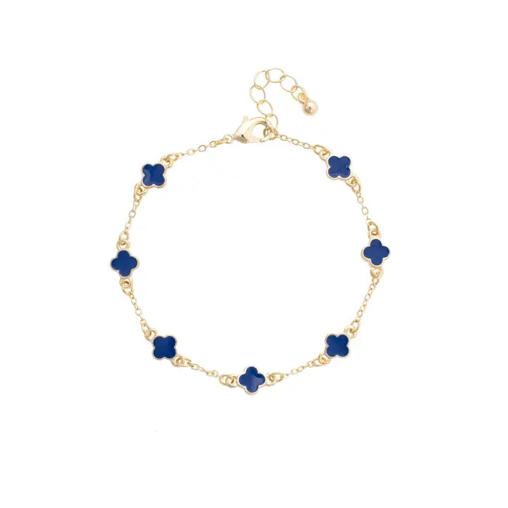 Canvas Margaret Dainty Clover Bracelet