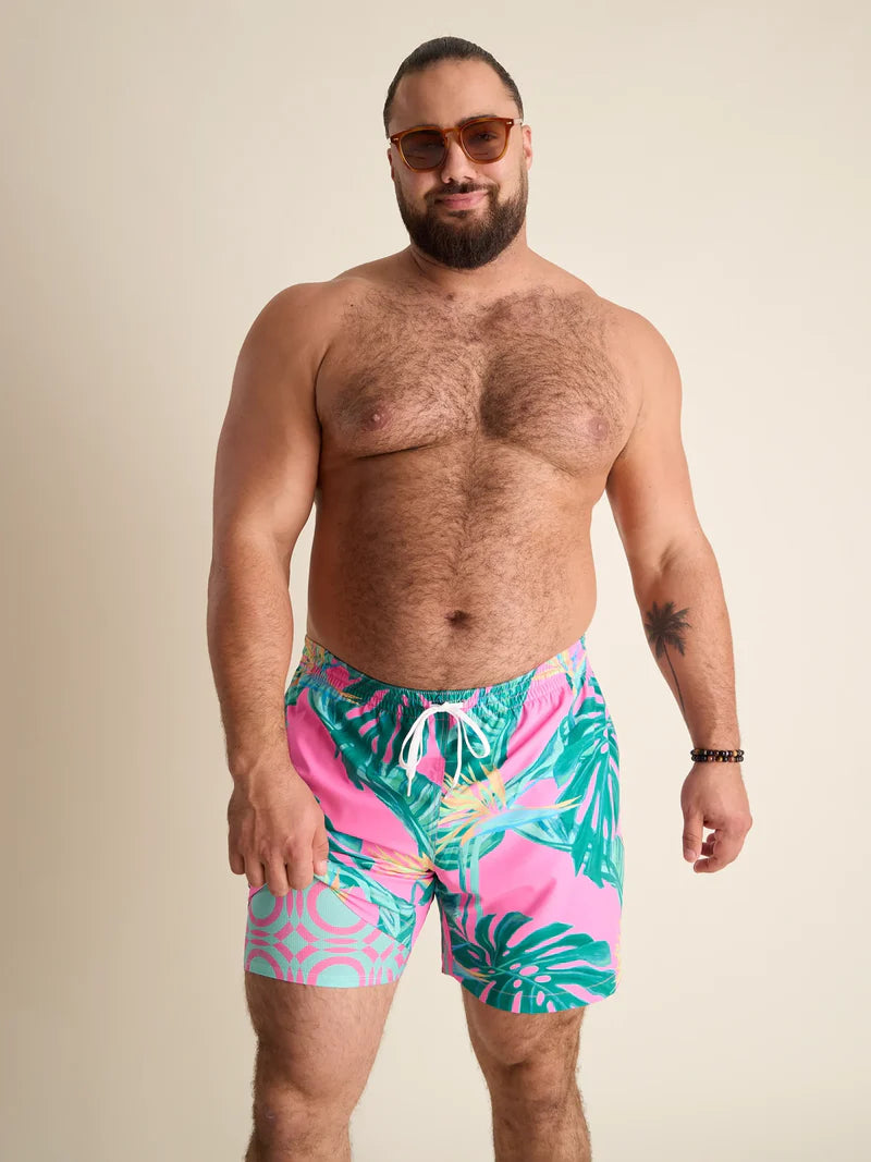 Chubbies Men's Lined Classic Swim Trunk - The Birds of Paradises - 5.5"