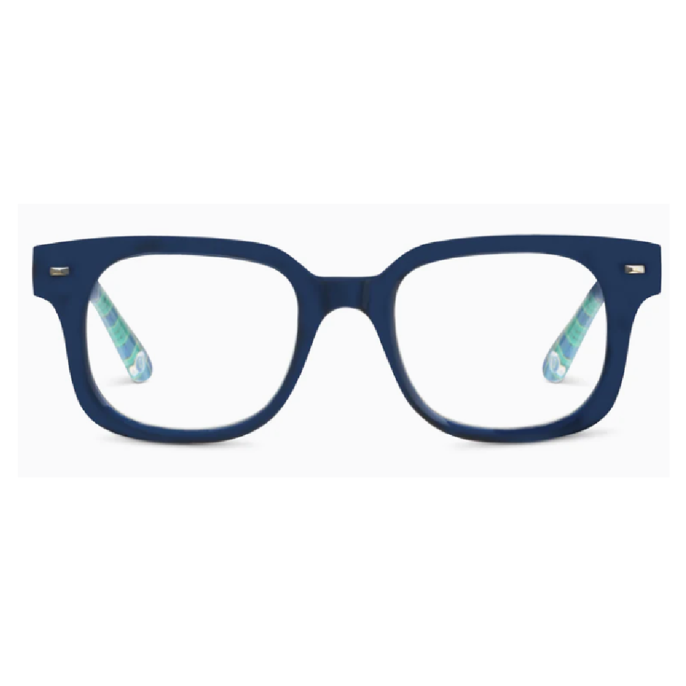 Peepers Glossary Blue Light Reading Glasses – Navy Plaid