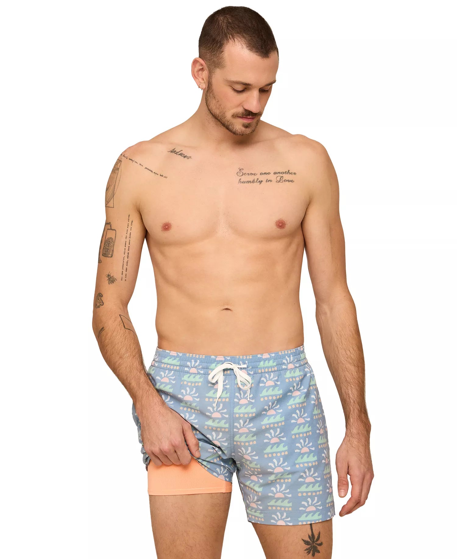 Chubbies Men's The Easygoers Classic 5.5" Swim Trunks - Gray