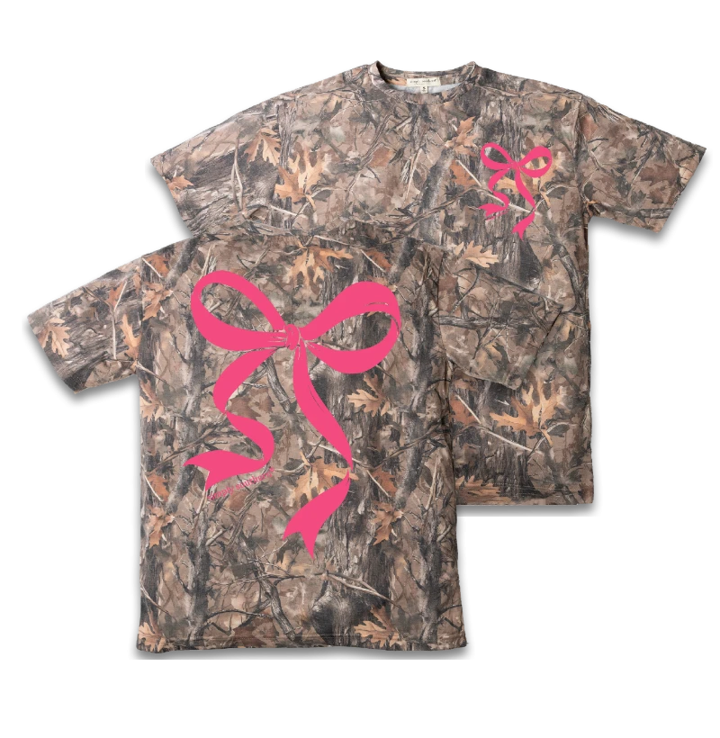 Simply Southern Women's Camo Bow Tee