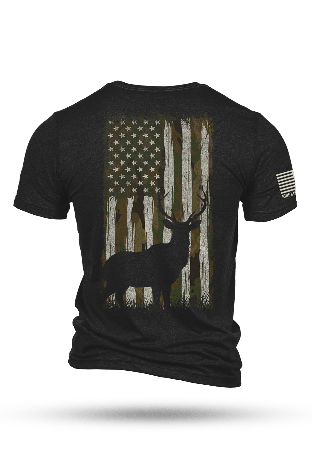 Nine Line Men's Camo Buck Tee - Black