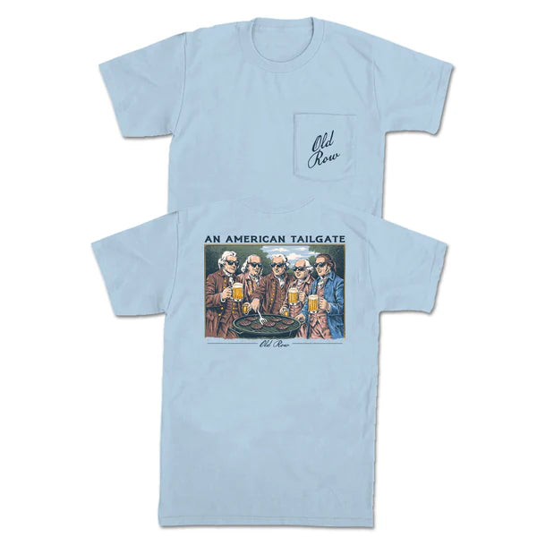 Old Row Men's American Tailgate Tee - Chambray