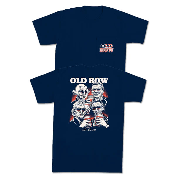 Old Row Men's Party at the Rushmore Tee - Navy