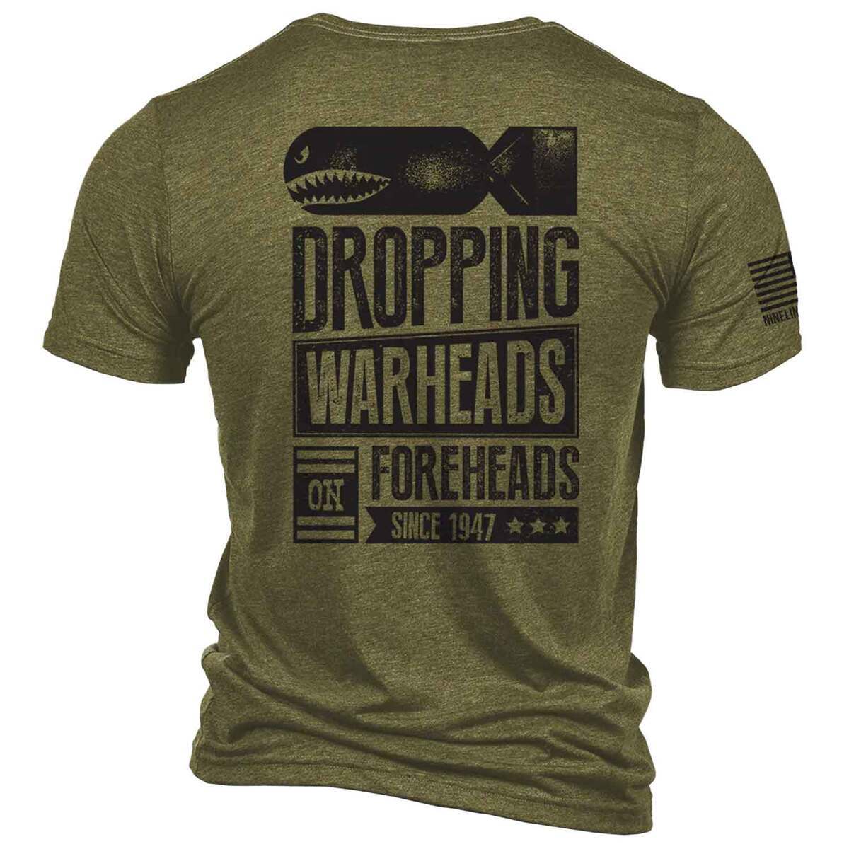 Nine Line Men's Warheads On Foreheads Tee - Olive