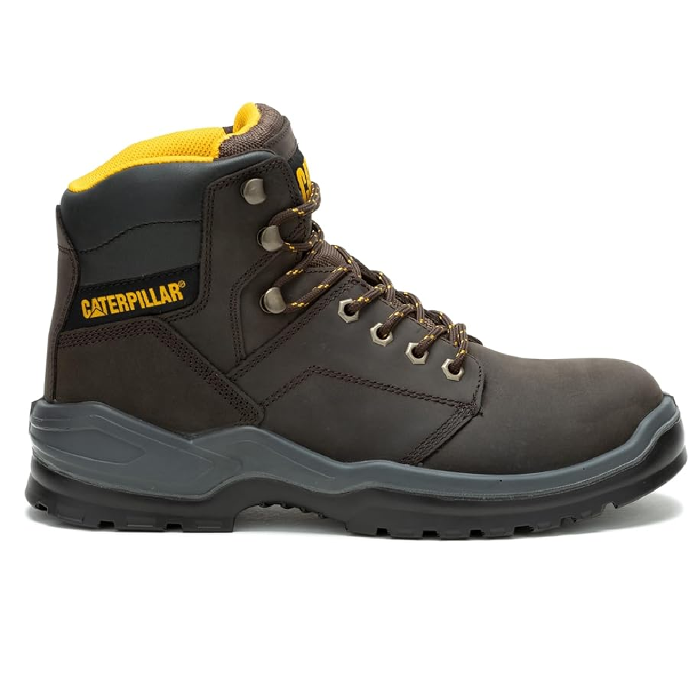 Caterpillar Striver Waterproof Steel Toe Work Boots for Men – Brown