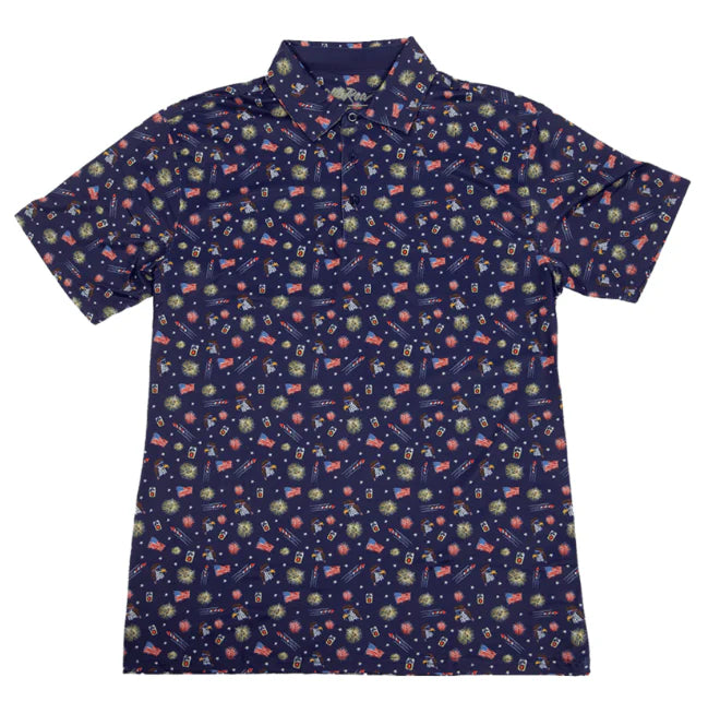 Old Row Men's USA Polo