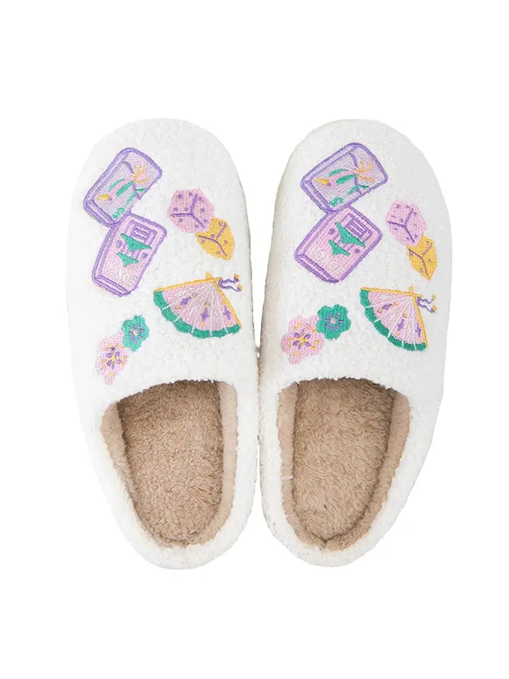 Katydid Women's Mahjong Pieces House Slippers