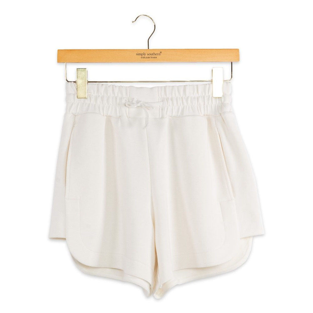 Simply Southern Women's Lounge Shorts - Ivory