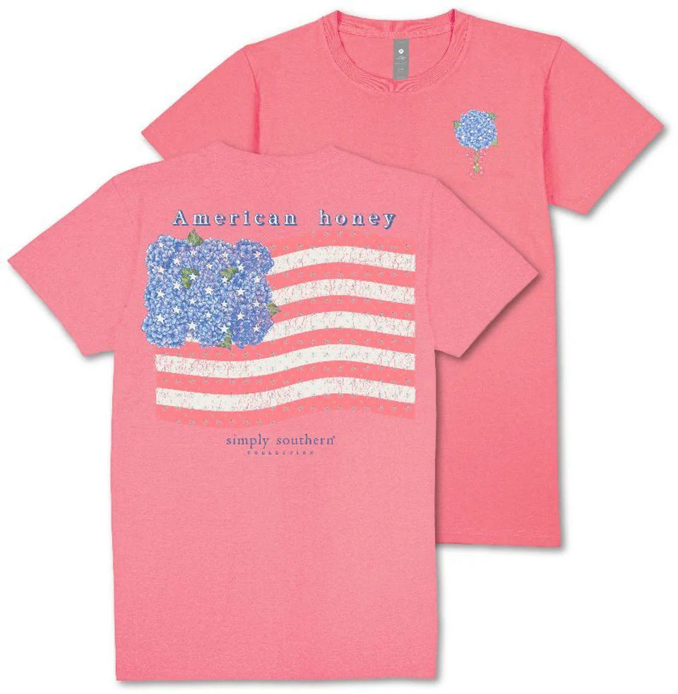 Simply Southern Women's American Honey Tee - Fancy Candy