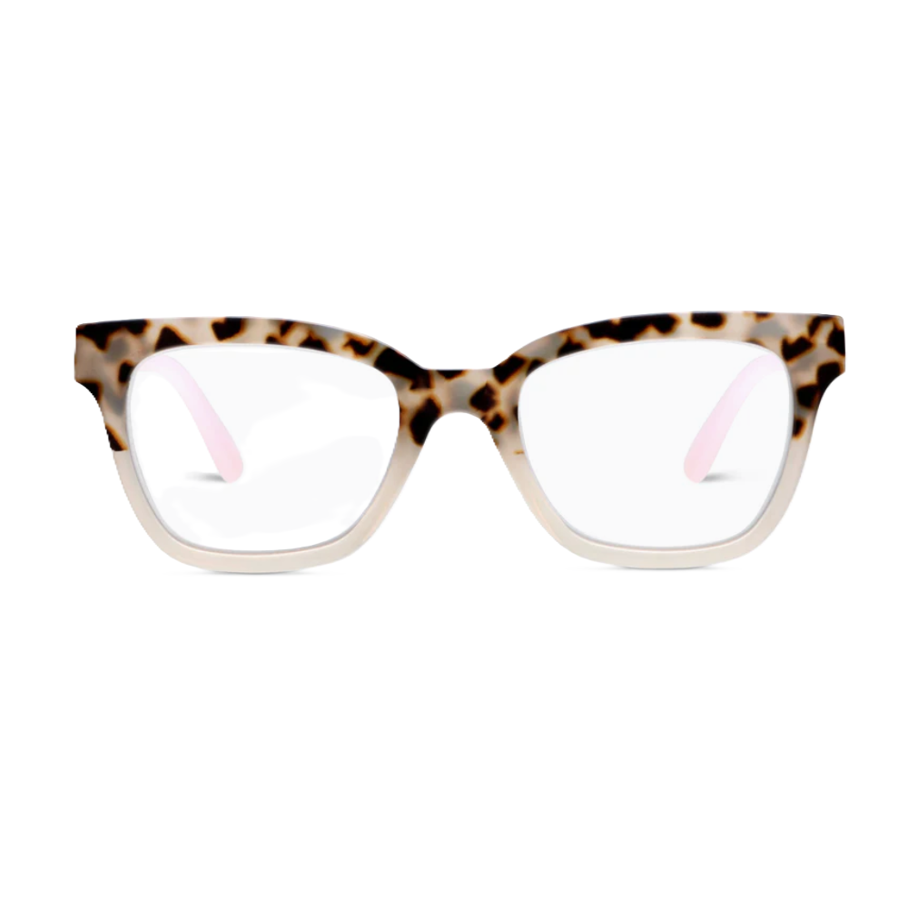 Peepers Zoey Chai Tortoise Pink Blue Light Reading Glasses