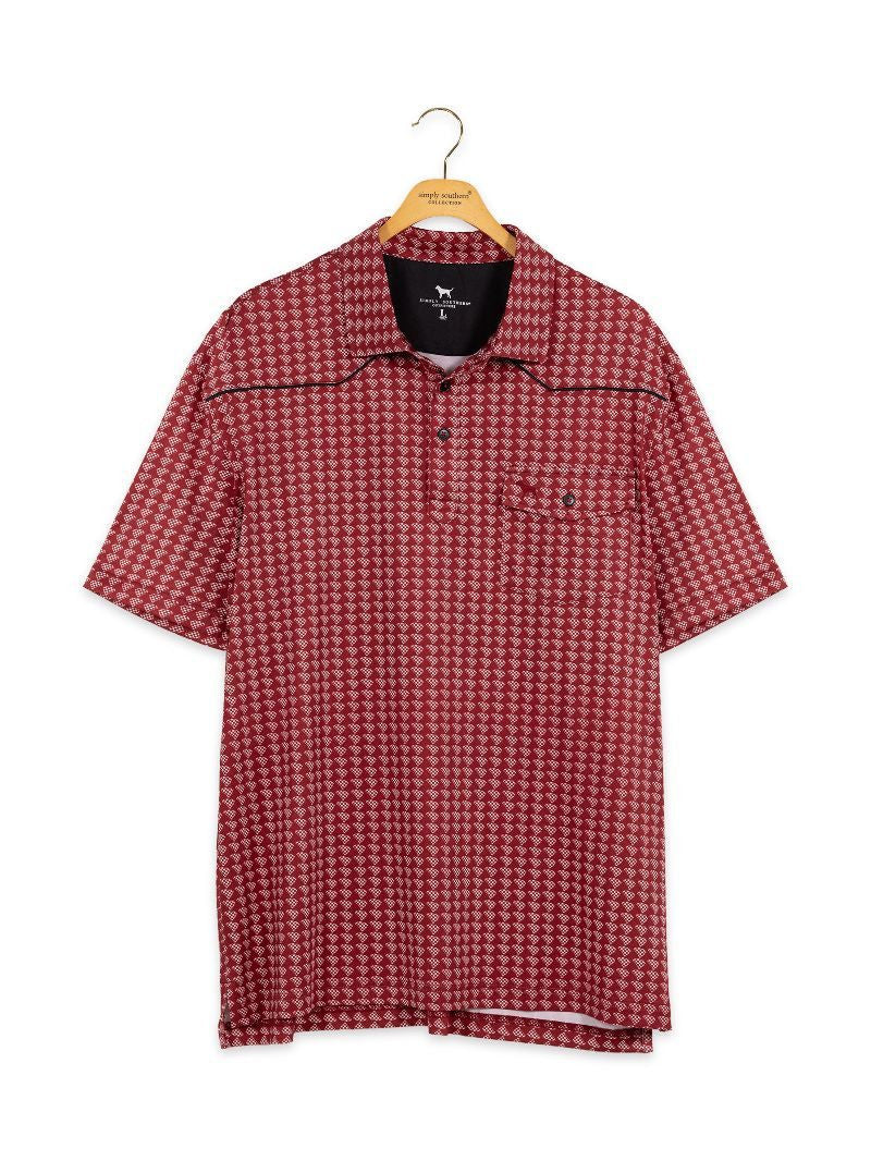 Simply Southern Men's Western Performance Polo - South Carolina