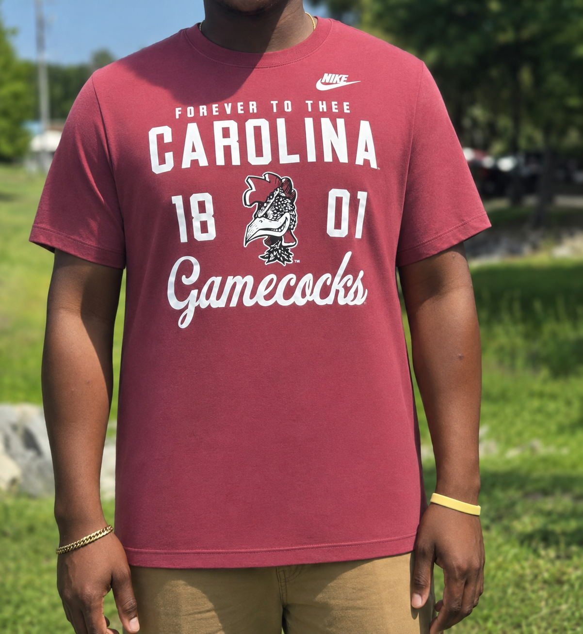 Nike USC Gamecocks Tri-Blend Short Sleeve T-Shirt