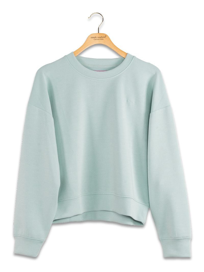 Simply Southern Women's Lounge Pullover - Harbor