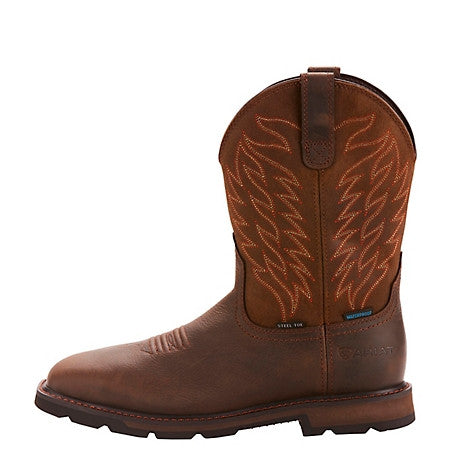 Ariat Men's Groundbreaker H2O Square Toe Boots - Dark Brown