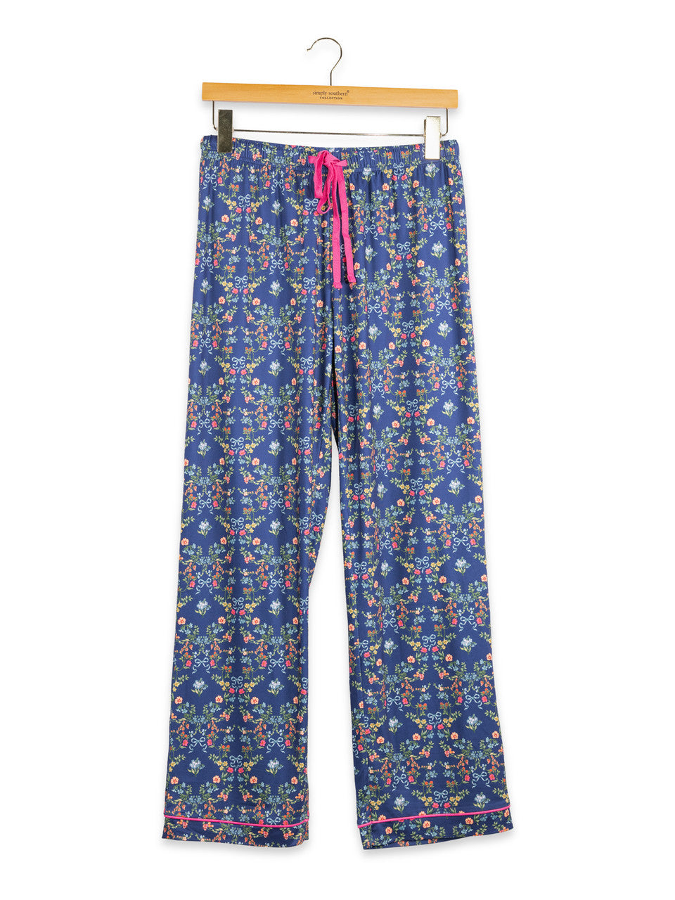 Simply Southern Women's Everyday PJ Pants - Ribbon Floral