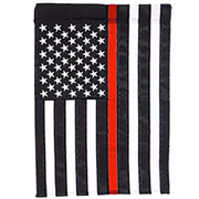 Evergreen Thin Red Line Garden Applique Flag
