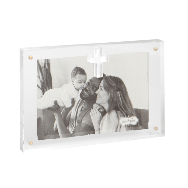 Mud Pie Horizontal Acrylic Cross Frame