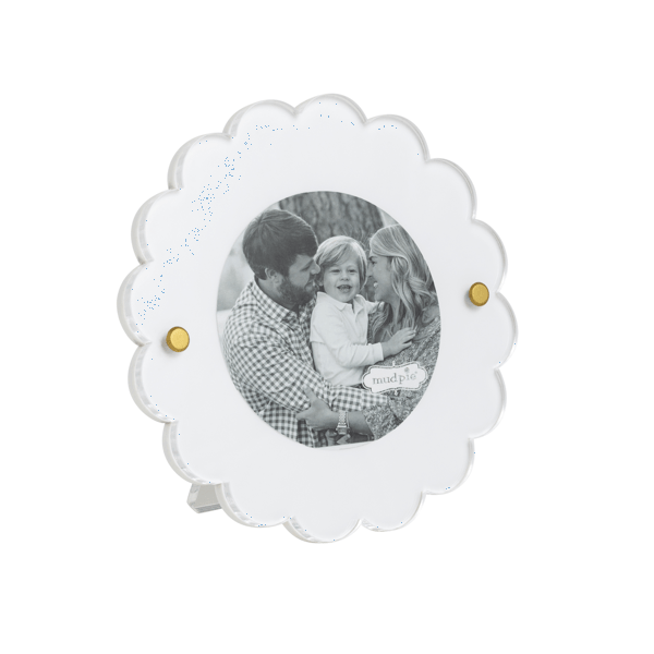 Mud Pie Mini White Circle Frame