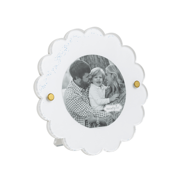 Mud Pie Mini White Circle Frame
