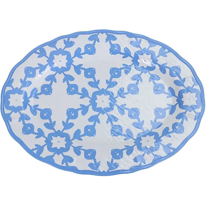 Laura Park Highlands Blue Melamine Platter