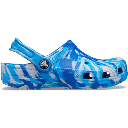 Crocs Toddler Classic Marbled Clog - Blue Bolt/Multi