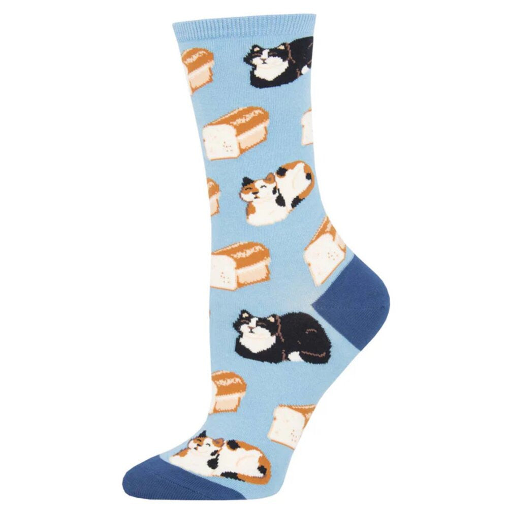 Socksmith Cat Loaf Cotton Crew