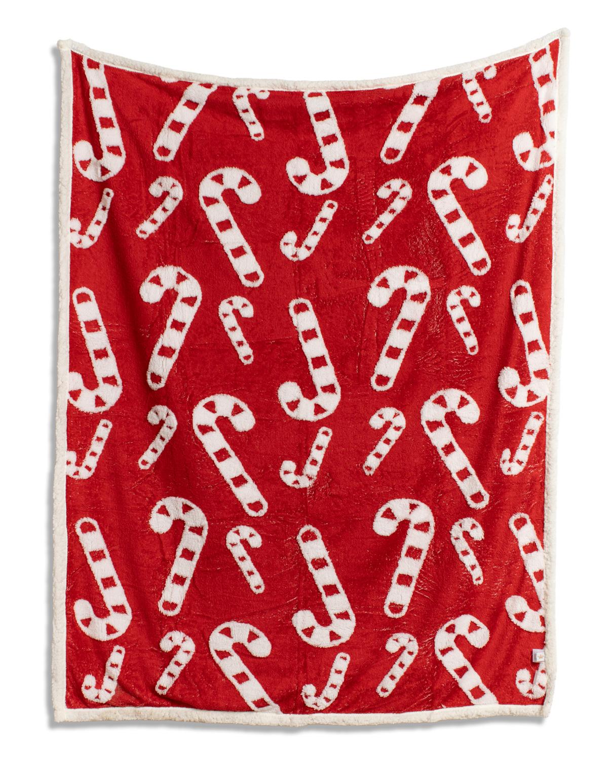 The Royal Standard Candy Cane Throw