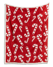 The Royal Standard Candy Cane Throw